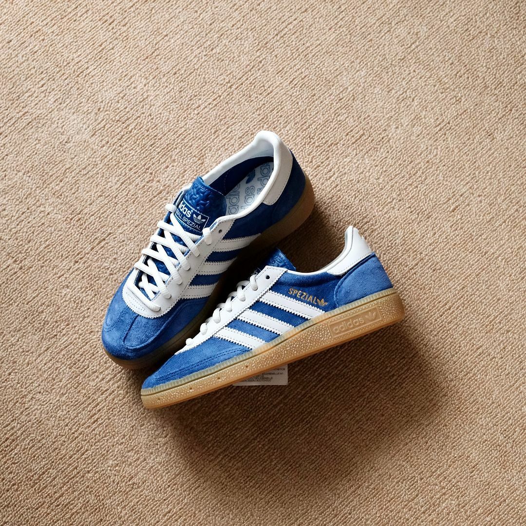 ADIDAS HANDBALL SPEZIAL 75週年限定 藍紫 金標 麂皮 焦糖底 燙金 男鞋  JP5278 / 預購