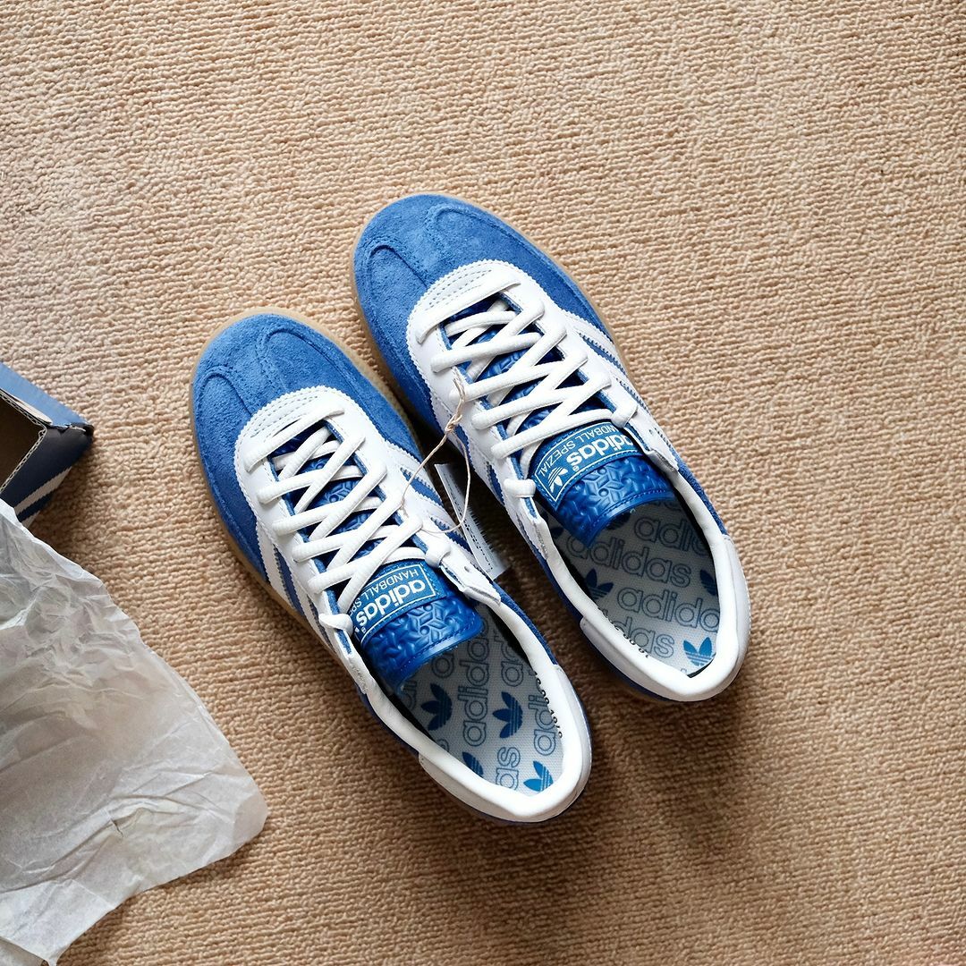 ADIDAS HANDBALL SPEZIAL 75週年限定 藍紫 金標 麂皮 焦糖底 燙金 男鞋  JP5278 / 預購