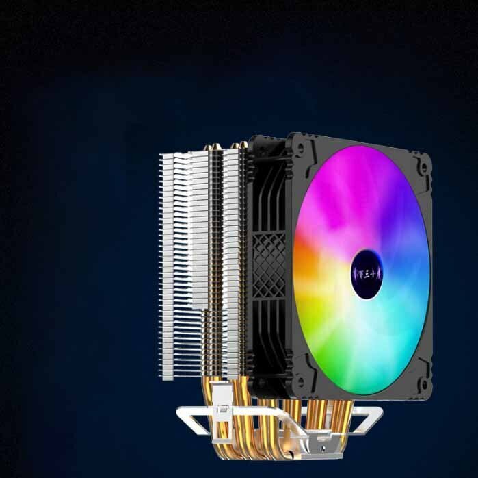 Desktop CPU Cooler Large Airflow Silent Cooling Fan (Standard + Phantom RGB Temperature Control Single Fan)