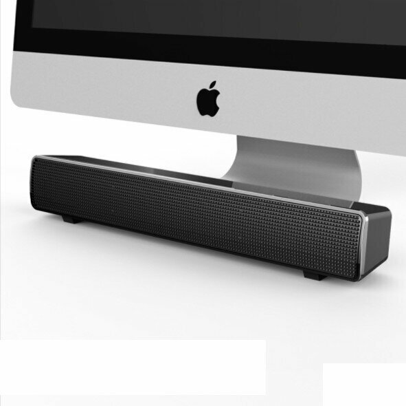 Computer audio desktop laptop bluetooth speaker mobile phone universal strip subwoofer (V-103 Bluetooth version black)