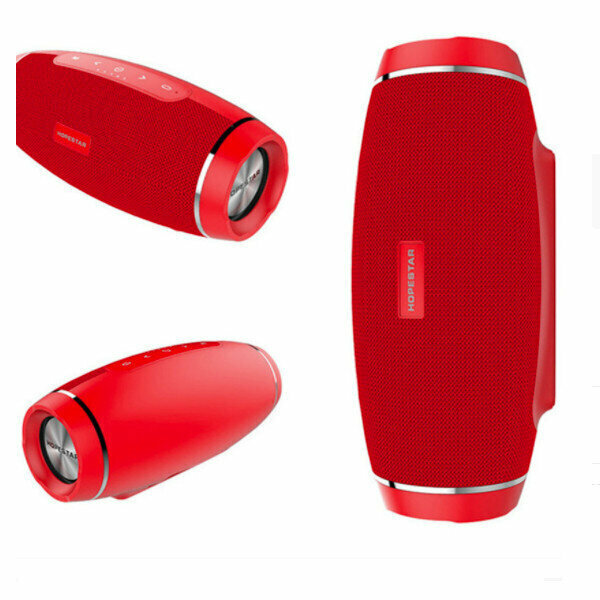 Outdoor waterproof bluetooth portable speaker (red)