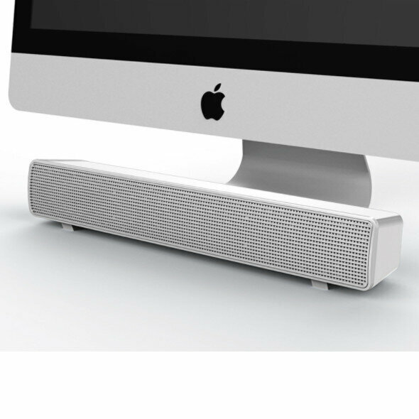 Computer Audio, Desktop, Laptop, Bluetooth Speaker, Mobile Phone, Universal Strip Subwoofer (V-103, Bluetooth Version, White)