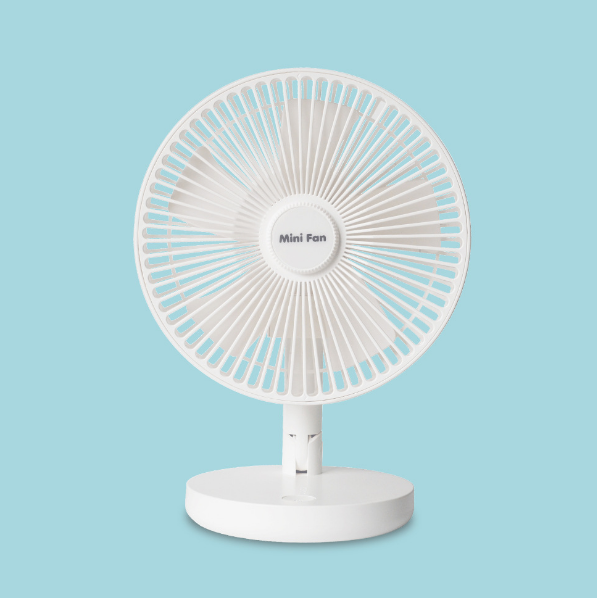 Desktop Fan USB Folding Fan (White)