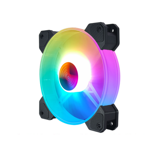 Cool Moon Yuhuan RGB Case Fan 12cm Desktop Computer Cooling Fan Color-Changing Eclipse Silent Fan (Yuhuan RGB Fan)