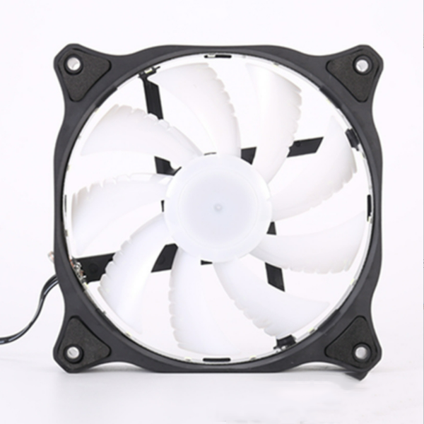 12CM Smart Temperature Control PWM4 Pin Case Fan (White)