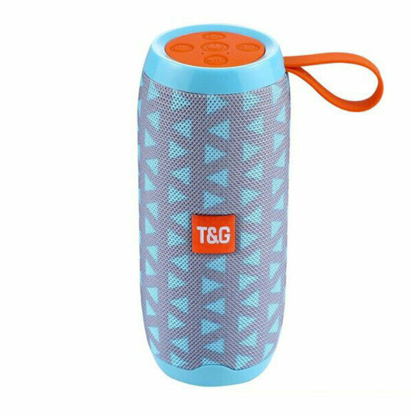 Portable Bluetooth speaker (triangular blue)