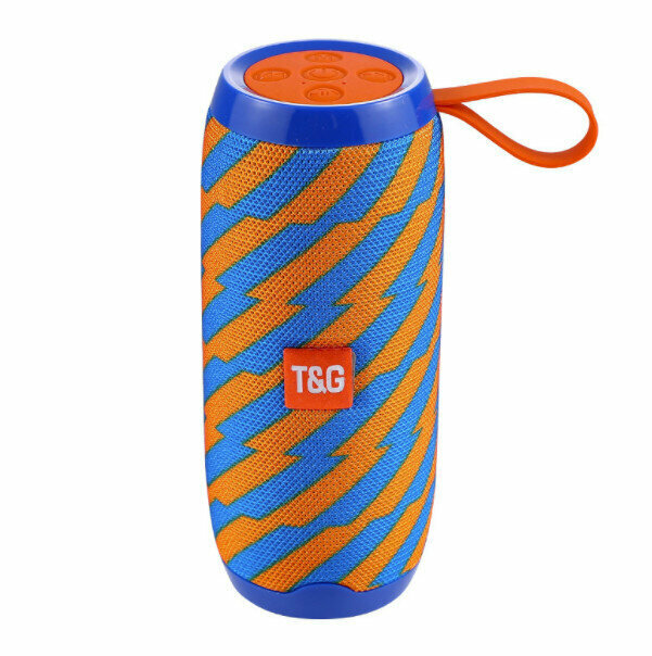 Portable Bluetooth speaker (striped orange)