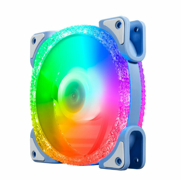 Computer Case Cooler Fantasy RGB Optical Case Fan (Ice Diamond (1) Gen (Blue) RGB Fan)