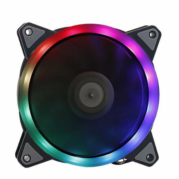 Case Fan 12cm Desktop Computer CPU Cooler (Colorful Glow)