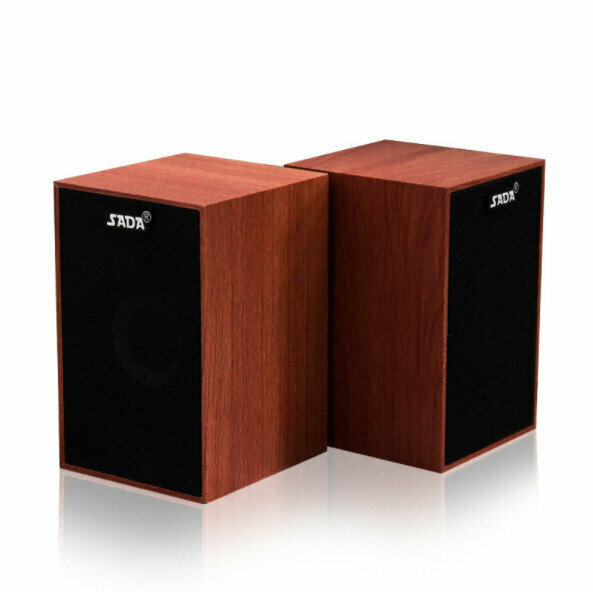 Desktop computer, audio, mobile phone, notebook, wooden mini speaker, USB2.0 speaker (mahogany)