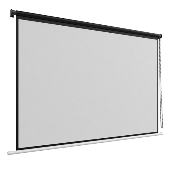 Manual curtain type projection screen home projector wall curtain 100 inch 4:3 curtain type hand curtain metal