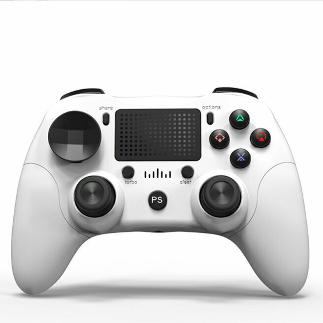 Compatible with PS4 wireless Bluetooth gamepad (P912 white)
