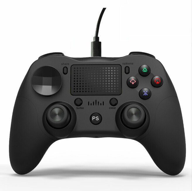 Compatible with PS4 Gamepad (P912W Wired - Black)
