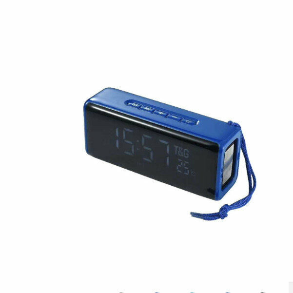 Bluetooth alarm clock subwoofer (blue)