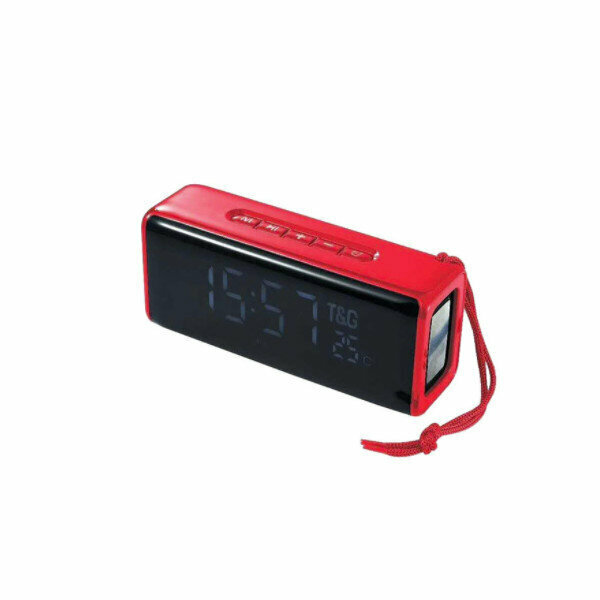 Bluetooth alarm clock subwoofer (red)