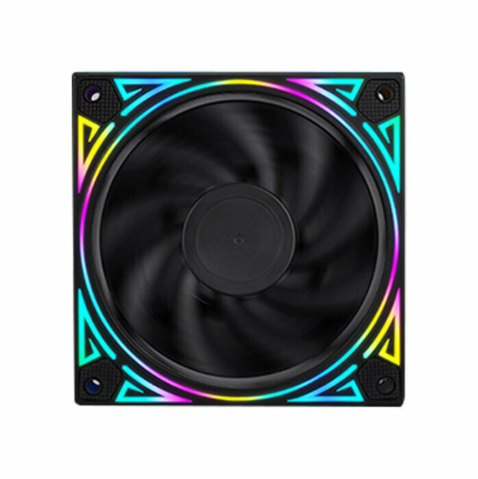 Computer Case Cooler RGB Optical Case Fan Radiator (RGB Remote Control (6pin)