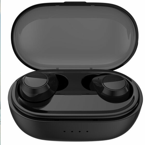 Waterproof Binaural Stereo Earbuds (Black)