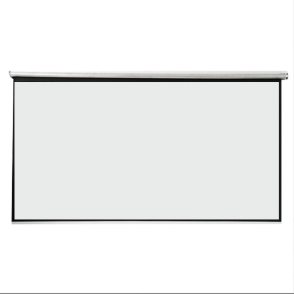 Hand pull curtain curtain white plastic wall-mounted high-definition office projector screen (72 inch 4:3 (width 1.46 * height 1.1 meters))