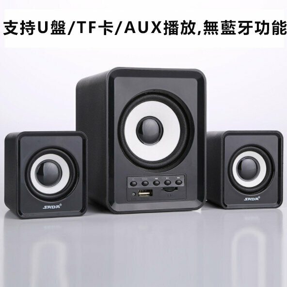 Bluetooth Speaker Desktop Computer USB Mini Speaker (Card Version Black)
