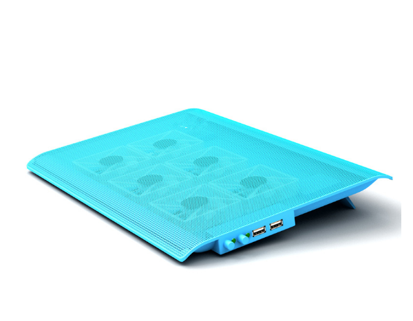 Laptop Cooler Six-Fan Slim Base (Blue)