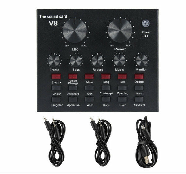 Live Bluetooth sound card V8-A standard (English)
