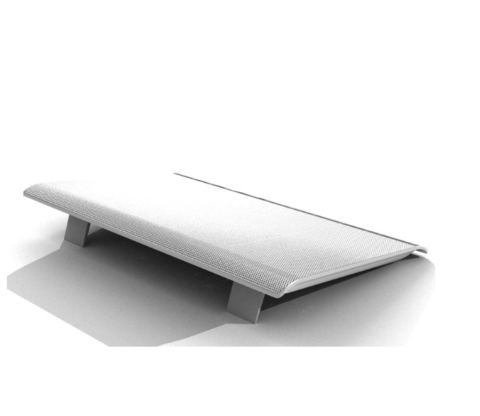 Laptop Cooler Slim Silent Touch Screen (White)