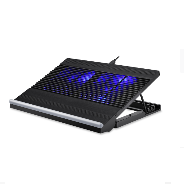 T10 Laptop Radiator Multi-level Adjustment Bracket Aluminum Alloy (Black)