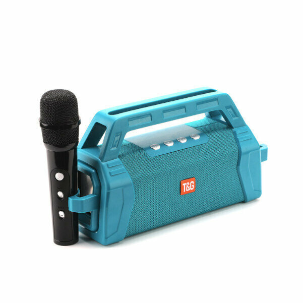 Wireless Microphone Bluetooth Subwoofer (Peacock Blue)#