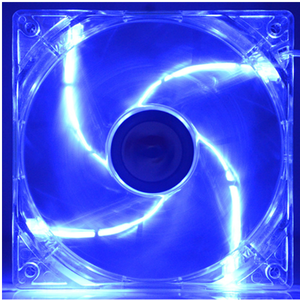 PC Transparent 5V Computer Cooling Fan USB Interface (12025 Blue Light USB Interface)