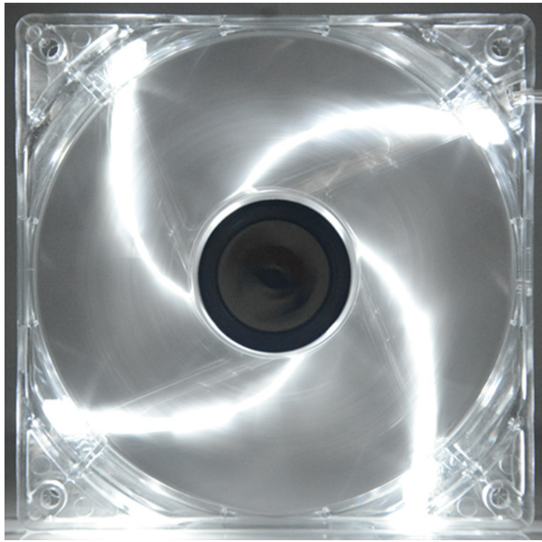 PC Transparent 5V Computer Cooling Fan USB Interface (12025 White Light USB Interface)