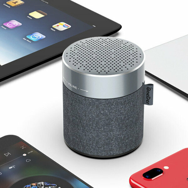 Fabric bluetooth subwoofer (silver gray)