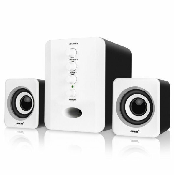 Desktop computer audio notebook small speaker (white)
