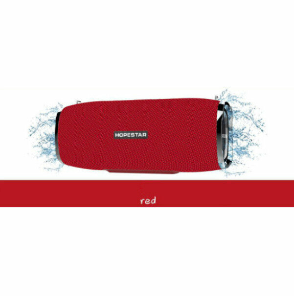 Outdoor portable bluetooth wireless waterproof speaker (red)