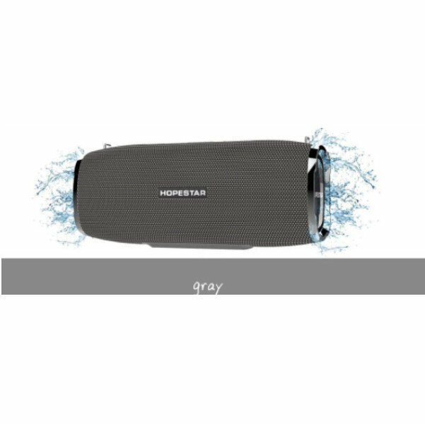 Outdoor portable Bluetooth wireless waterproof speaker (silver gray)