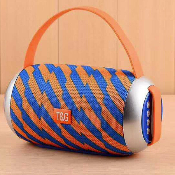 Outdoor portable bluetooth subwoofer (striped blue)