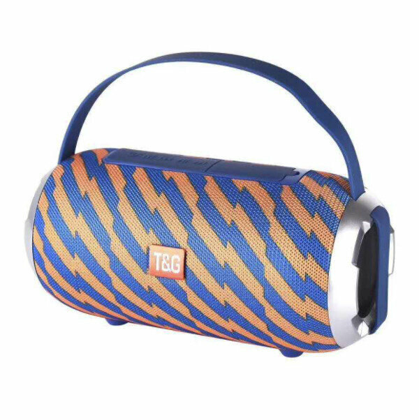 Outdoor portable bluetooth subwoofer (striped blue)