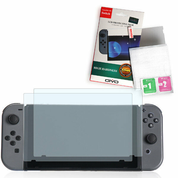 Nintendo Compatible Switch Game Console Tempered Film NS Console Screen Protector (White)