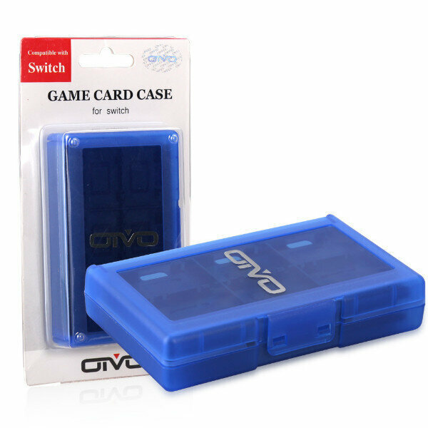 新款OIVO 兼容Switch遊戲卡收納盒（藍色）