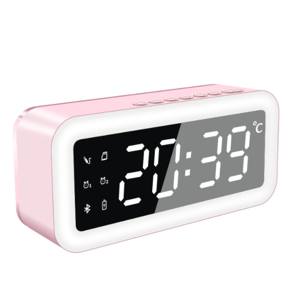 Wireless stereo (deluxe version of three batteries super long standby + sleep night light pink)