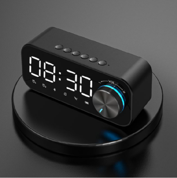 Outdoor home speaker (black (double alarm clock + night light + APP intelligent control))