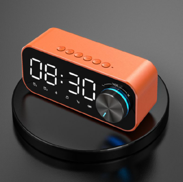 Outdoor home speaker (orange (dual alarm clock + night light + APP intelligent control))