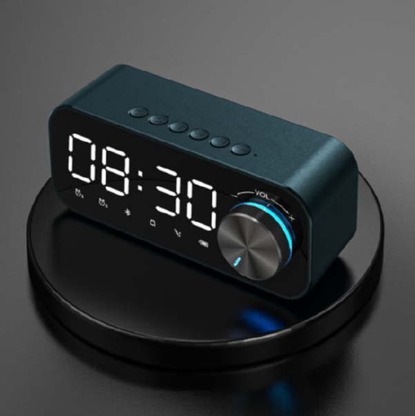 Outdoor home speaker (dark blue (dual alarm clock + night light + APP intelligent control))