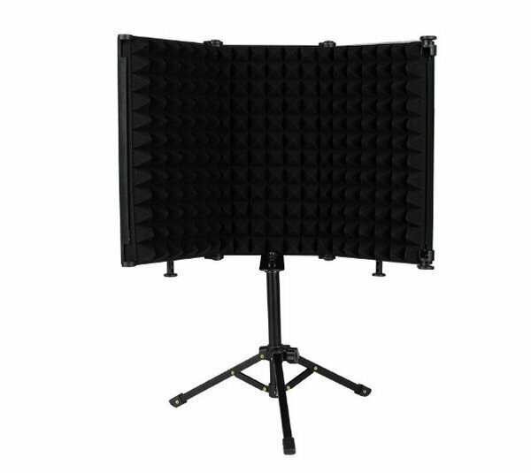 Tripod Windscreen/Live Acoustic Enclosure Set M3S - Three Doors + Tripod (without Lift) - Black
