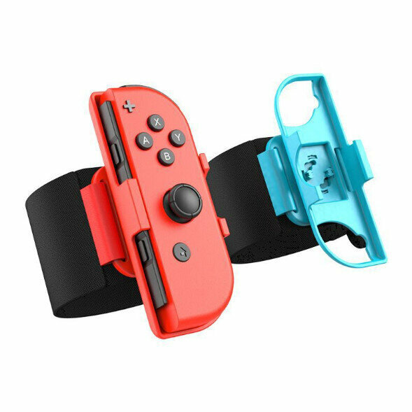 新款Just dance腕帶 適用於兼容Switch跳舞手腕帶（黑色）