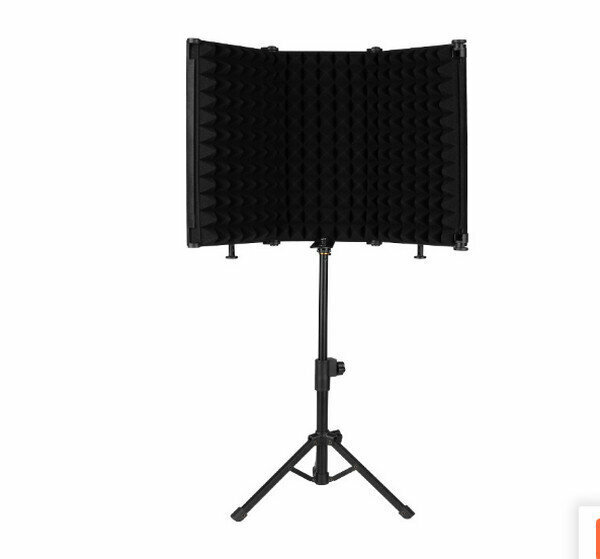 Tripod Storm Screen/Live Sound Shield Set M3S - Three Doors + Tripod (Lift) - Black