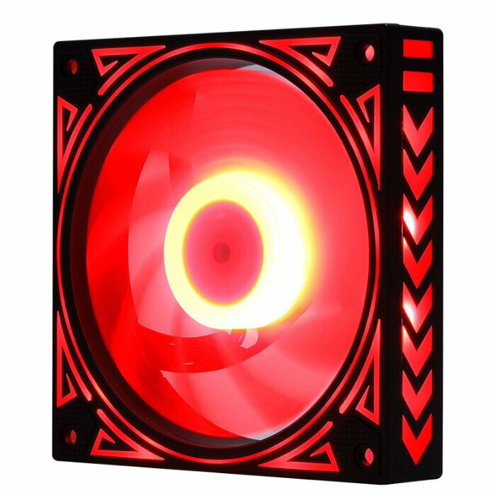 Computer Case Radiator ARGB Optical Case Fan Radiator (Red (Small 3pin + Large 4pin))