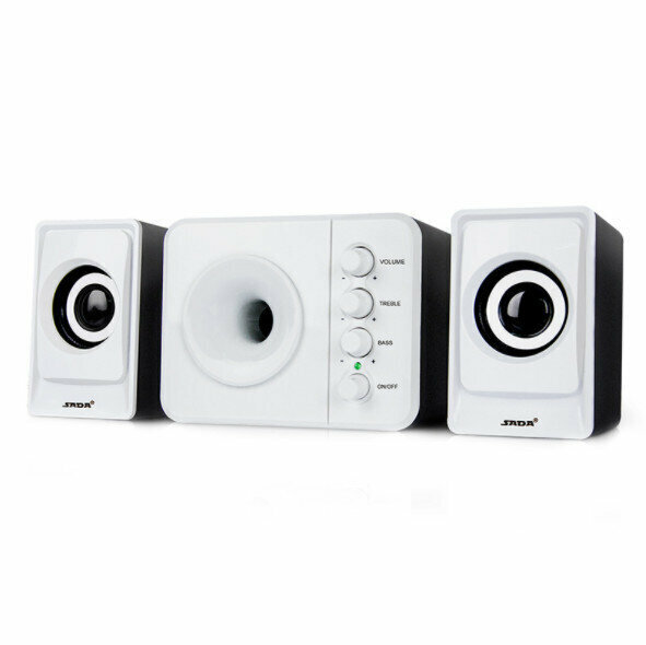 Computer speaker, mobile phone, notebook stereo (black and white)