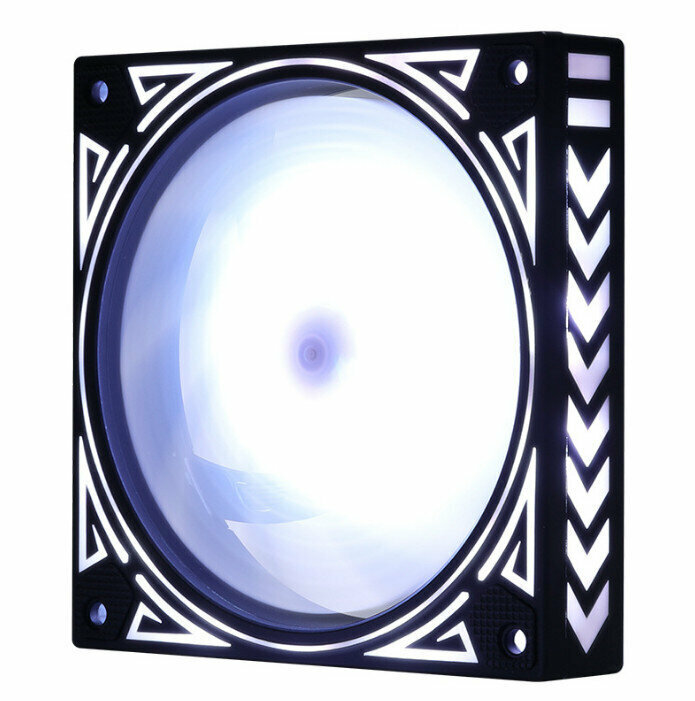 Computer Case Radiator ARGB Optical Case Fan Radiator (White (Small 3pin + Large 4pin))