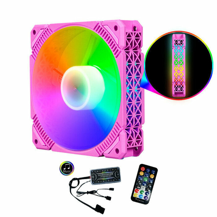 Desktop Chassis DC Cooling Fan Radiator (Argb Frame (5V Shenguang Motherboard Sync))