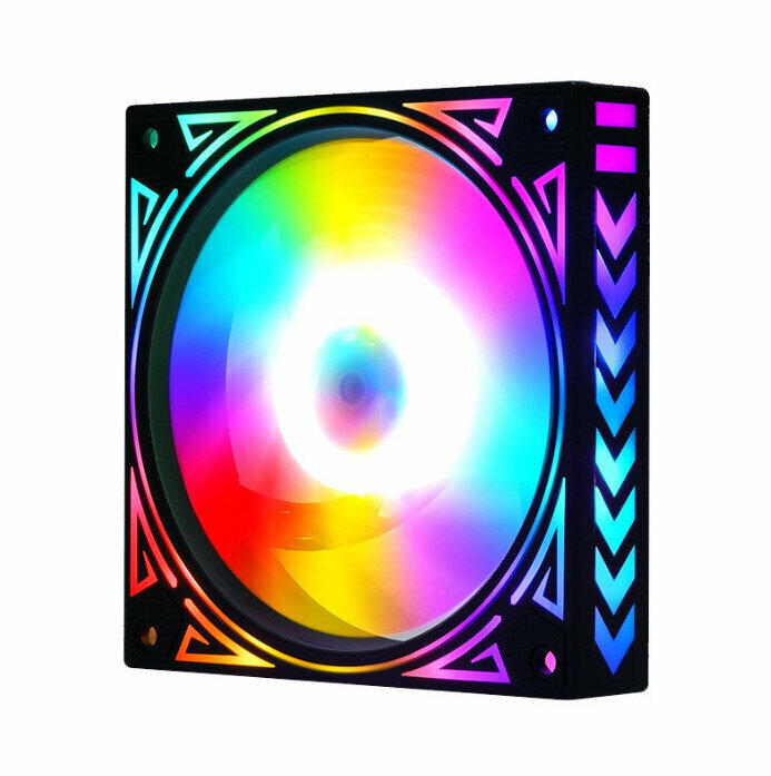 Computer Case Radiator ARGB Optical Case Fan Phantom Radiator (Inner and Outer Illuminated Argb (5V Shenguang Motherboard Sync))